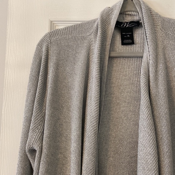 Midnight Velvet Cardigan size XL excellent condition length 37” color silver - Picture 4 of 12